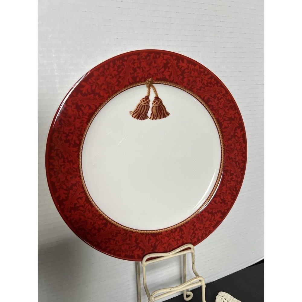 Hallmark Sakura Holiday Abundance Collector Plate Stoneware Christmas Round (4) - Picture 7 of 7